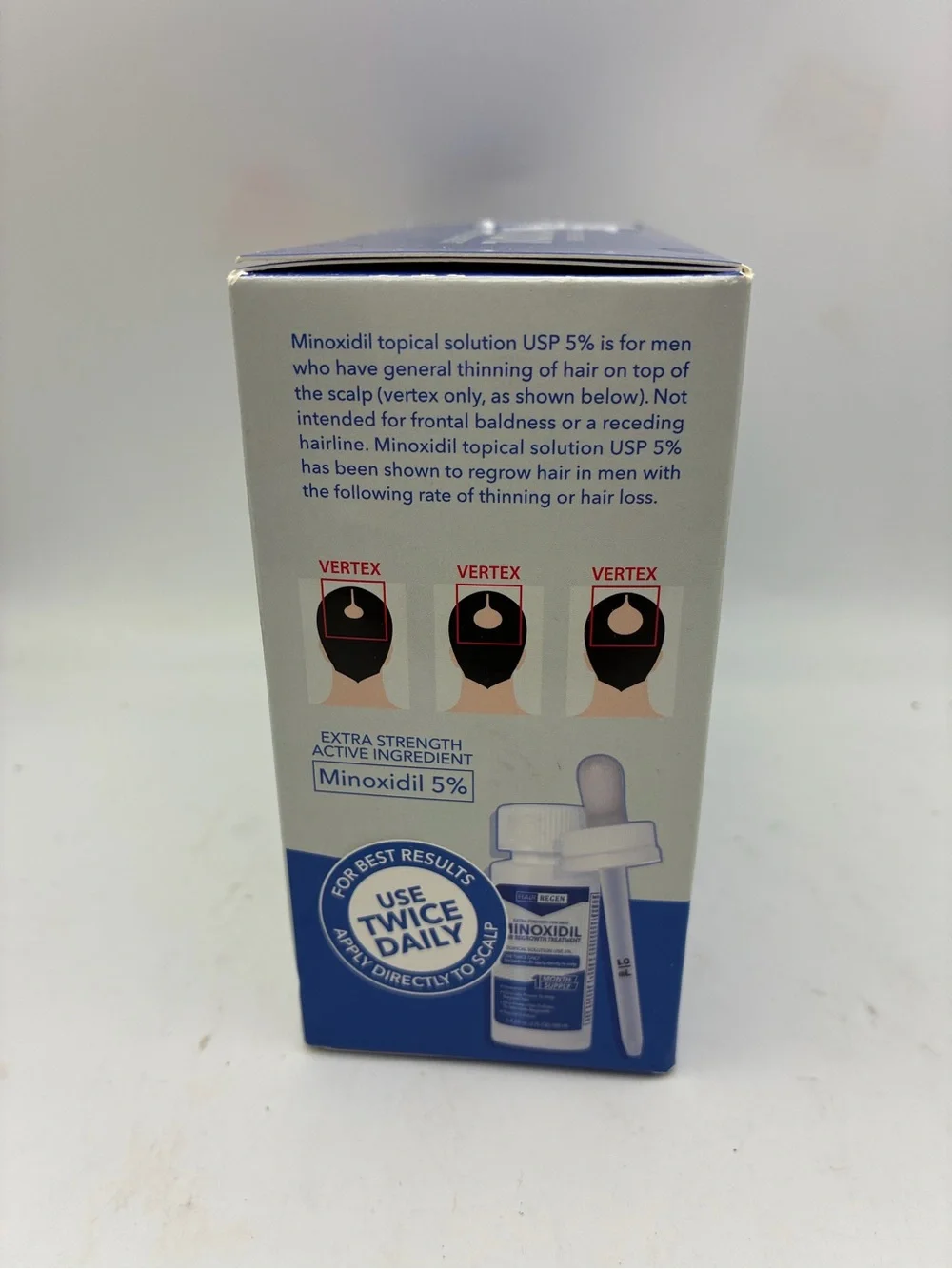 Hair Regen Minoxidil 5% Extra Strength Men Hair Regrowth 6 Month Supply 6x2oz